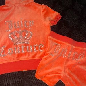 Orange Juicy Couture Valor Short Set